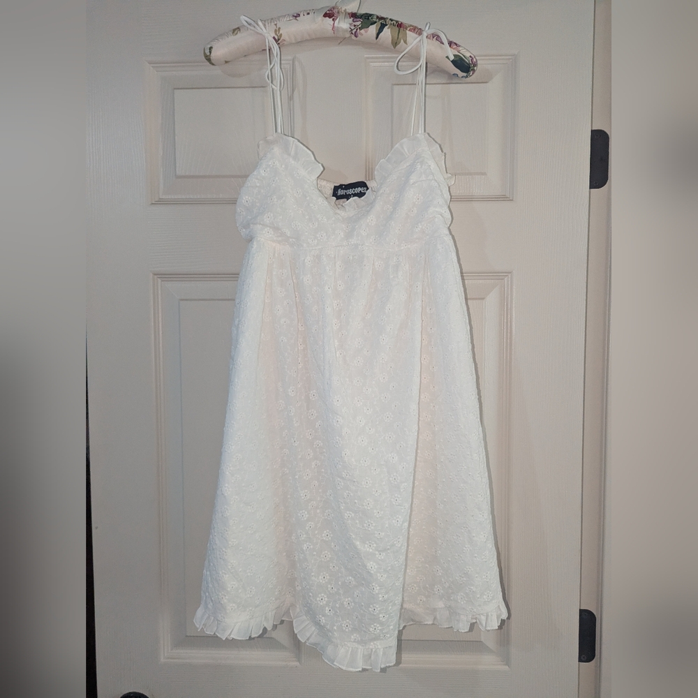 White Eyelet Lace Sundress